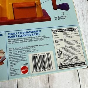 Mattel Toys New In Box Vintage Mcdonalds Frozen Fruit Snack Maker